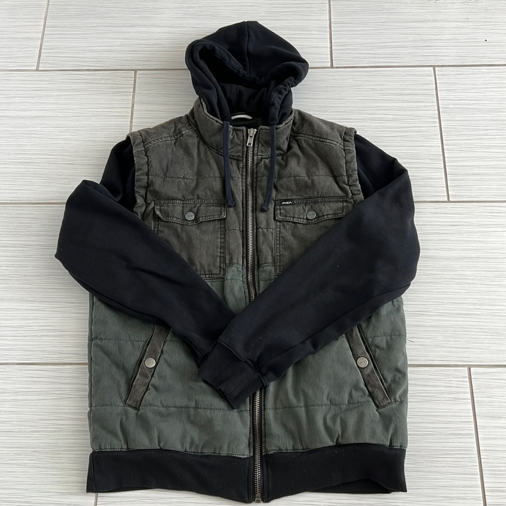 Rvca Men puffer courdory jacket
